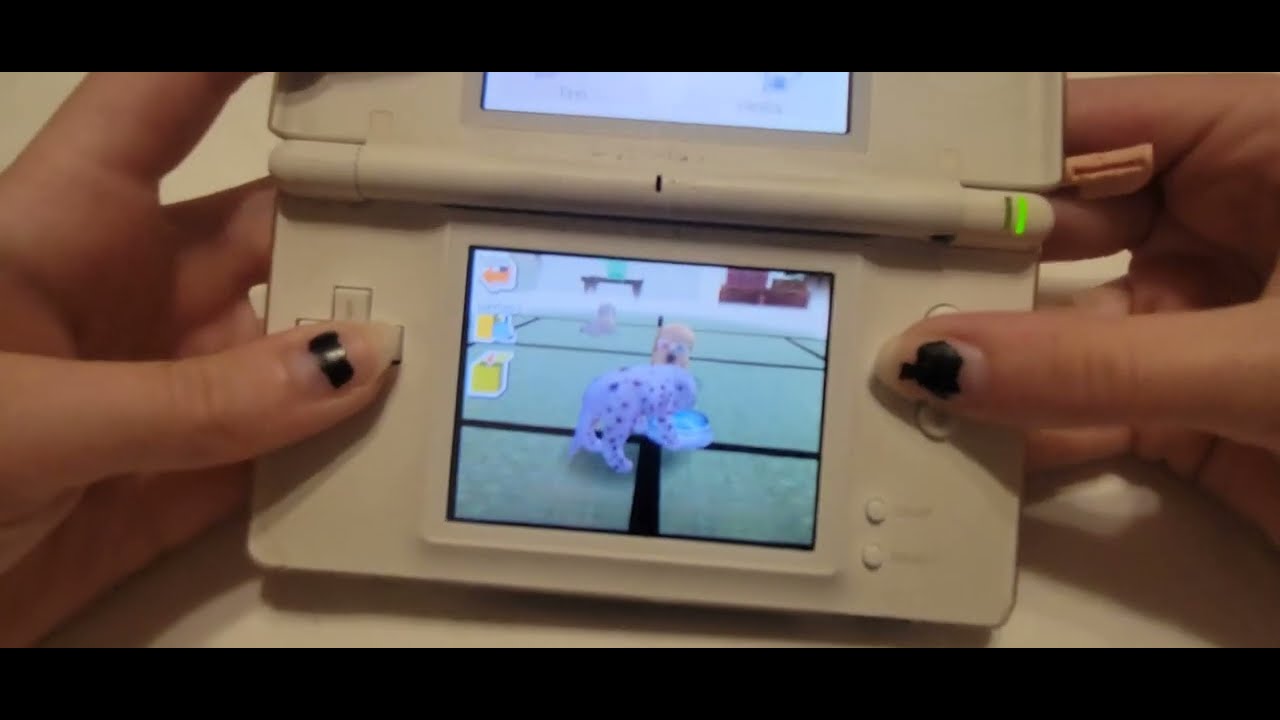 ASMR Playing Nintendo Dogs on DS Lite| Tapping, Playing, Button Sounds, Game Sounds