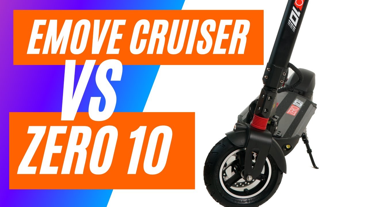 Emove Cruiser vs Zero 10 Review Comparison - Another Big Guy Eclectic Scooter Review 2021