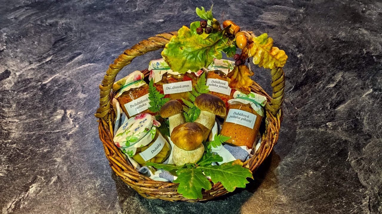 Hríby Huby RECEPT hubová dubáková pašteka