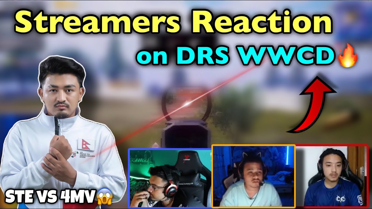 Streamers and Casters React On DRS WWCD🔥🇳🇵, in PMRC 2023 | T2K WWCD Miss❤️&zwj;🩹| 4MV vs STE Epic💐