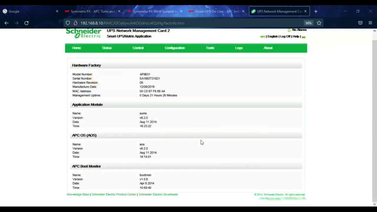 upgrade management card AP9631
