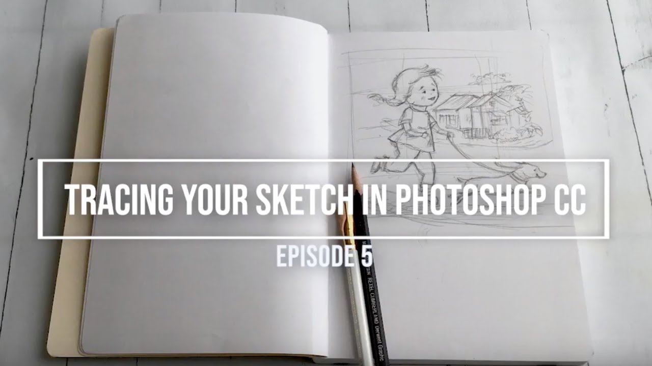 Tracing A Drawing in Photoshop CC 2020