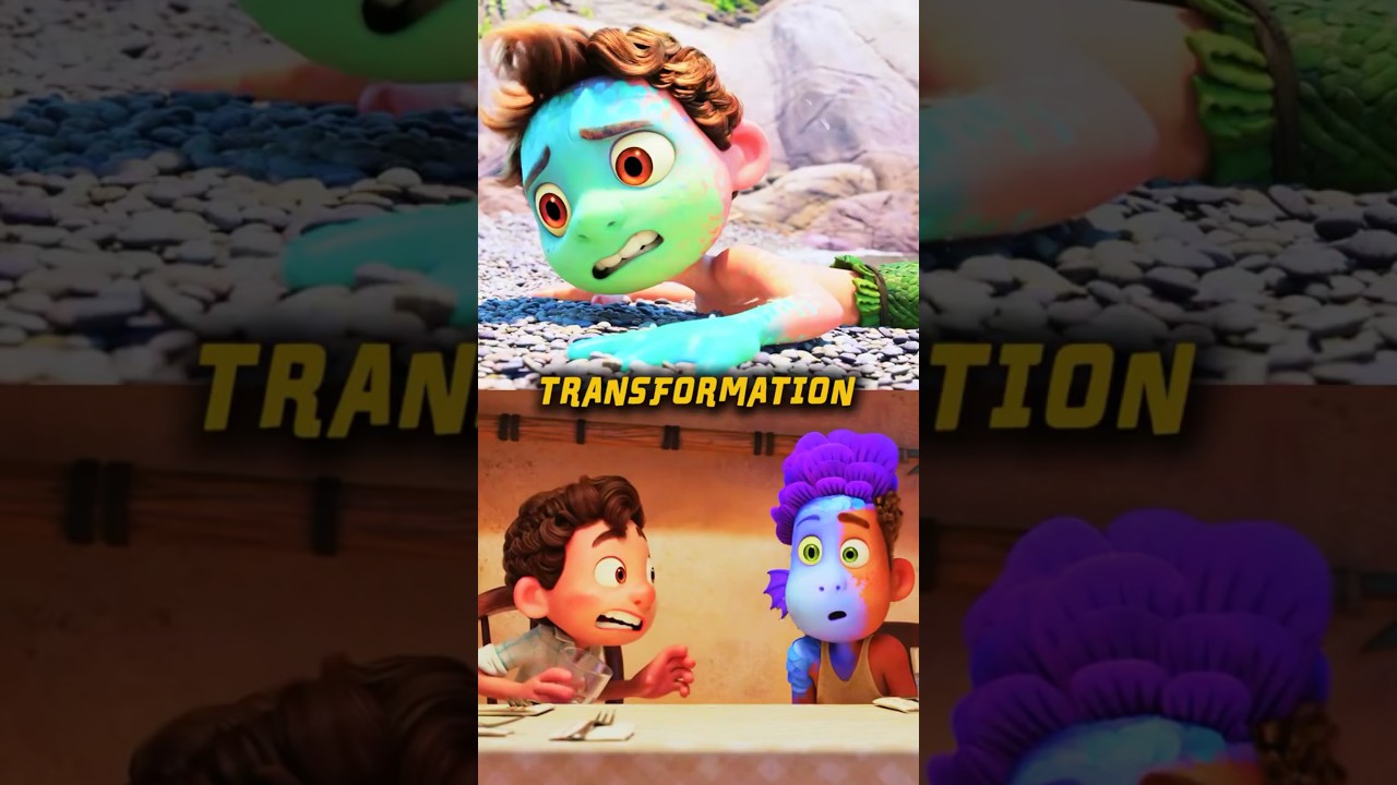 Did you notice that when Luca comes out of water 🌊 #shorts