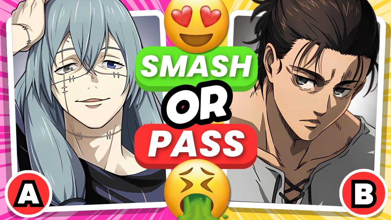 SMASH or PASS ANIME 🔥 BOYS EDITION 🔥 | HUSBANDOS ANIME QUIZ