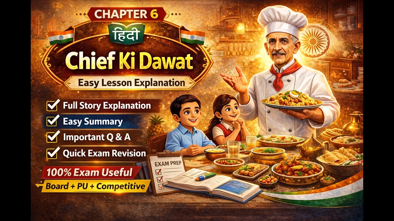  Chapter 6 Chief ki dawat #चीफ की दावत#Bhishm Sahni #2nd PU