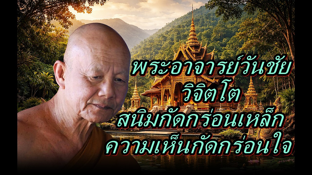 พระอาจารย์วันชัย วิจิตโต  สนิมกัดกร่อนเหล็กความเห็นกัดกร่อนใจ