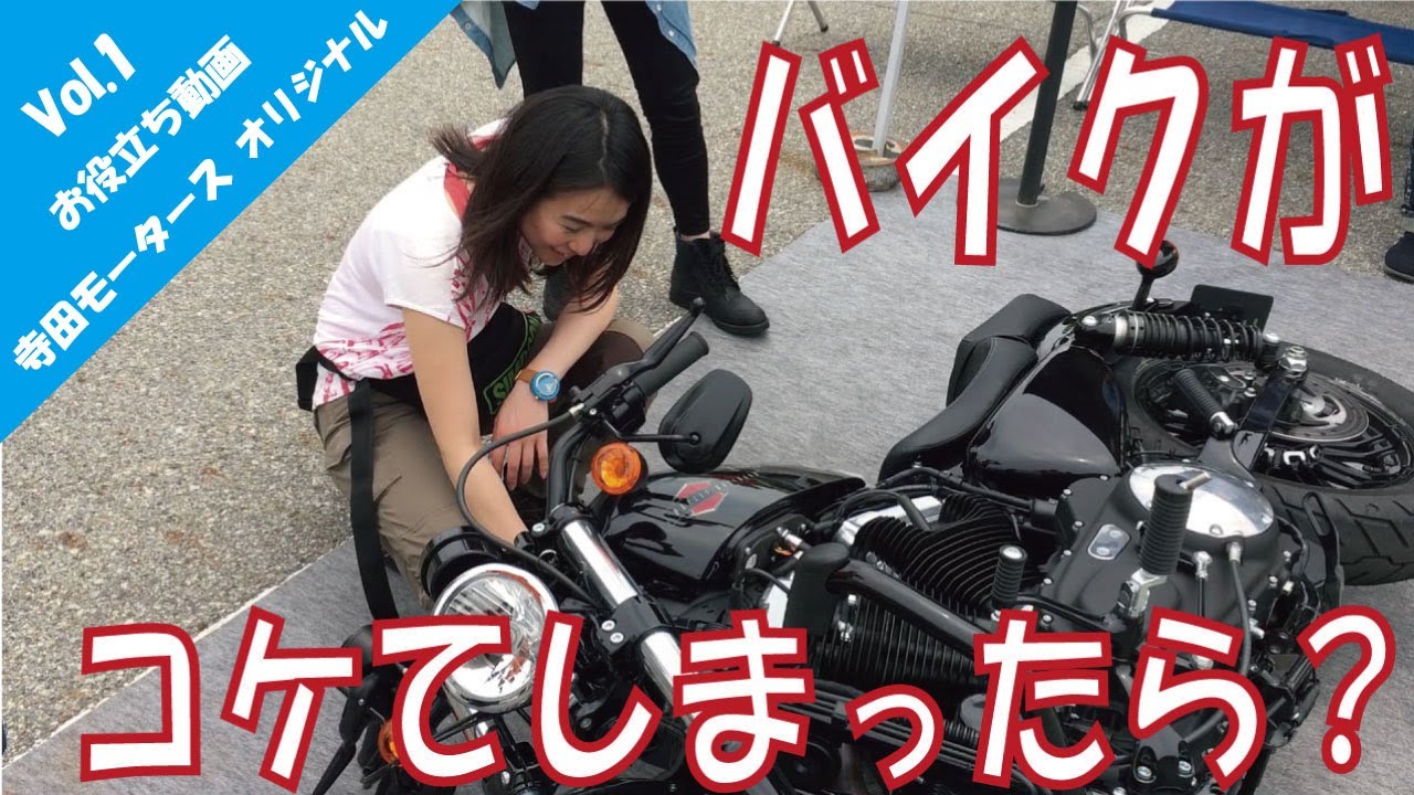 【お役立ち Vol.1】バイク引き起こしのコツ　ハーレーダビッドソン　スポーツスター48でやってみた
