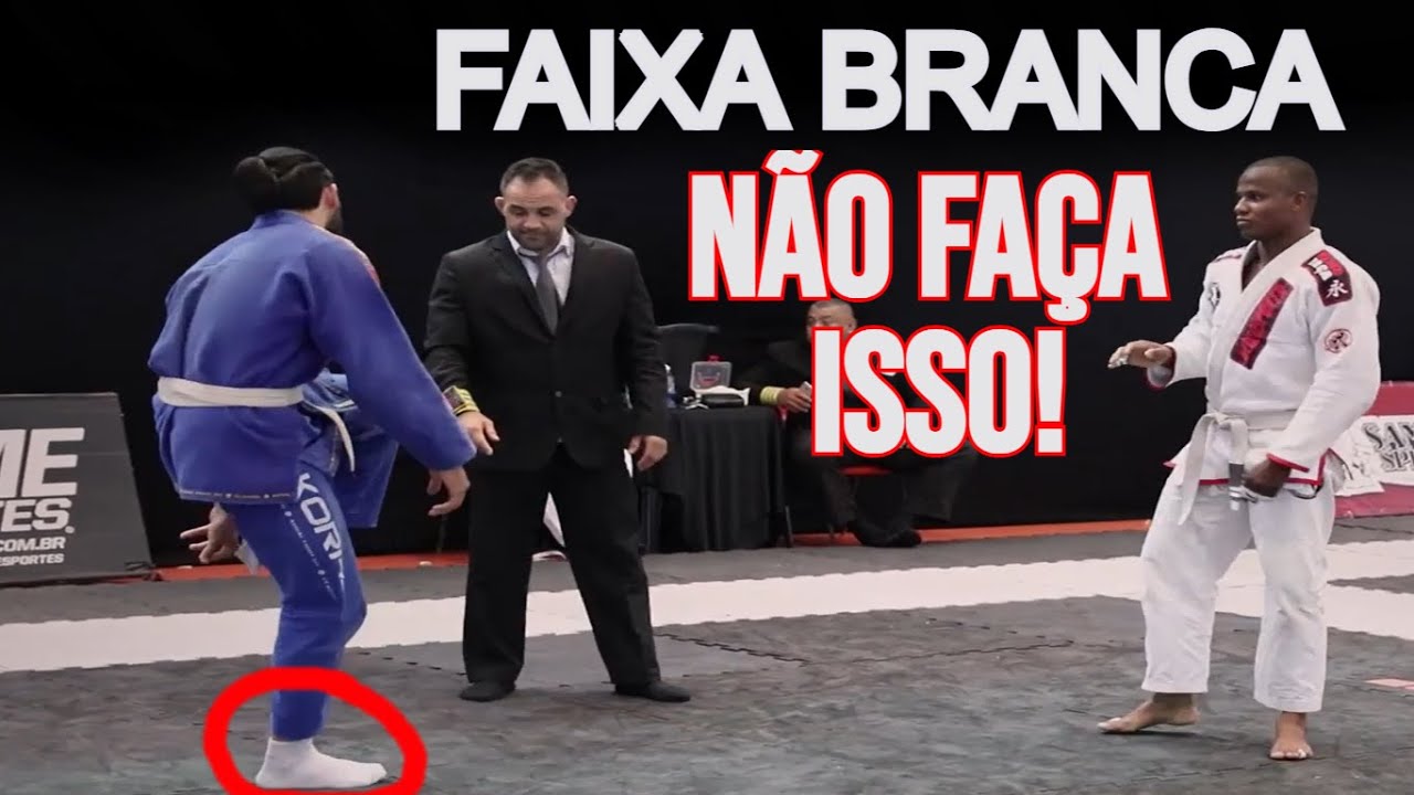 FAIXA BRANCA DE JIU-JITSU NÃO COMETA ESSES ERROS NA LUTA - ANÁLISE DA LUTA