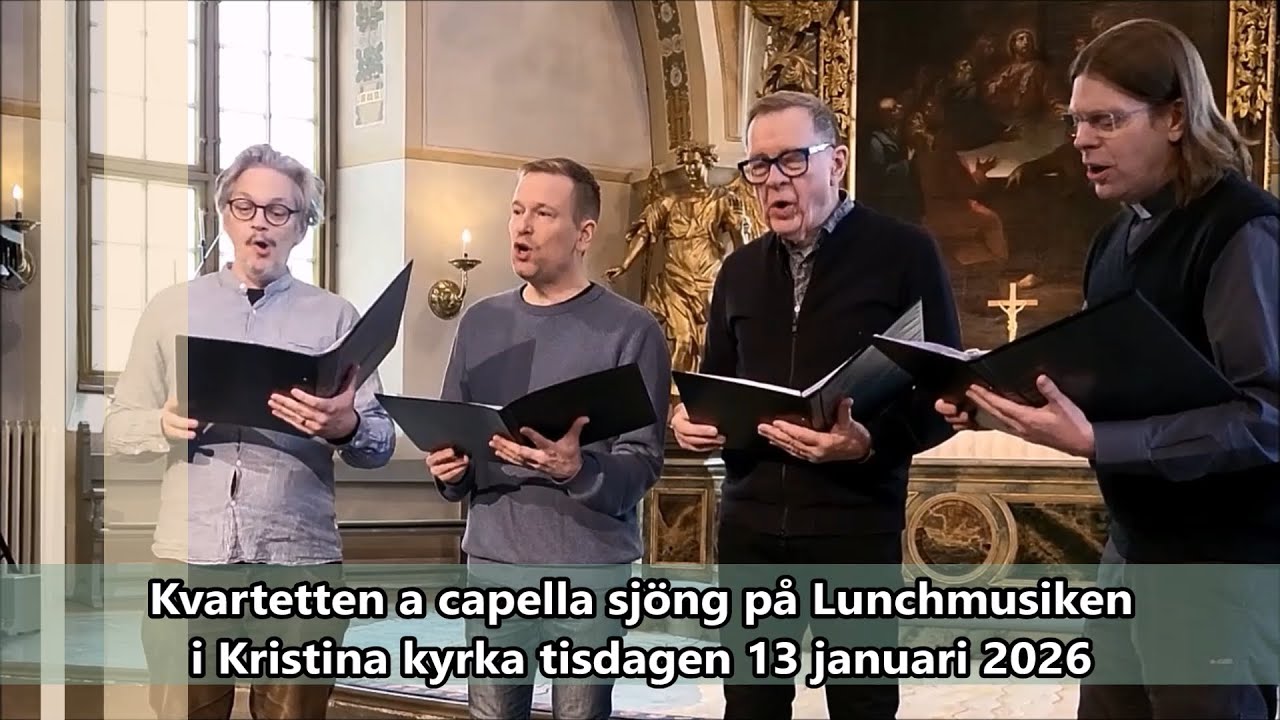 Kvartetten a capella i Kristina kyrka