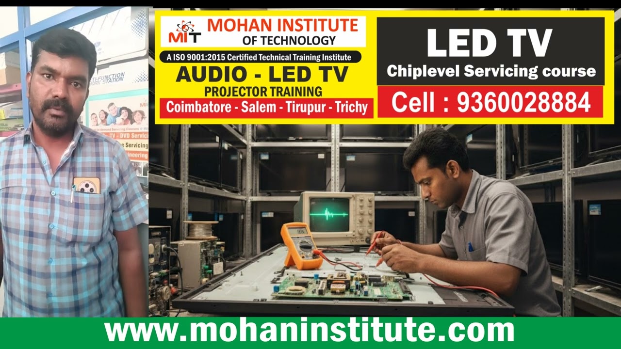 LED TV servicing training in Tamil nadu , LED tv training institute in tamil nadu