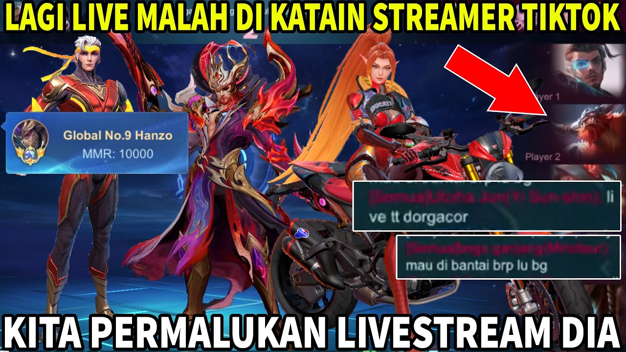 Mau Di Bantai Berapa Lu Sain Mandra? Streamer Tiktok Lagi Live Remehin Aku , OK Lah - Mobile Legends