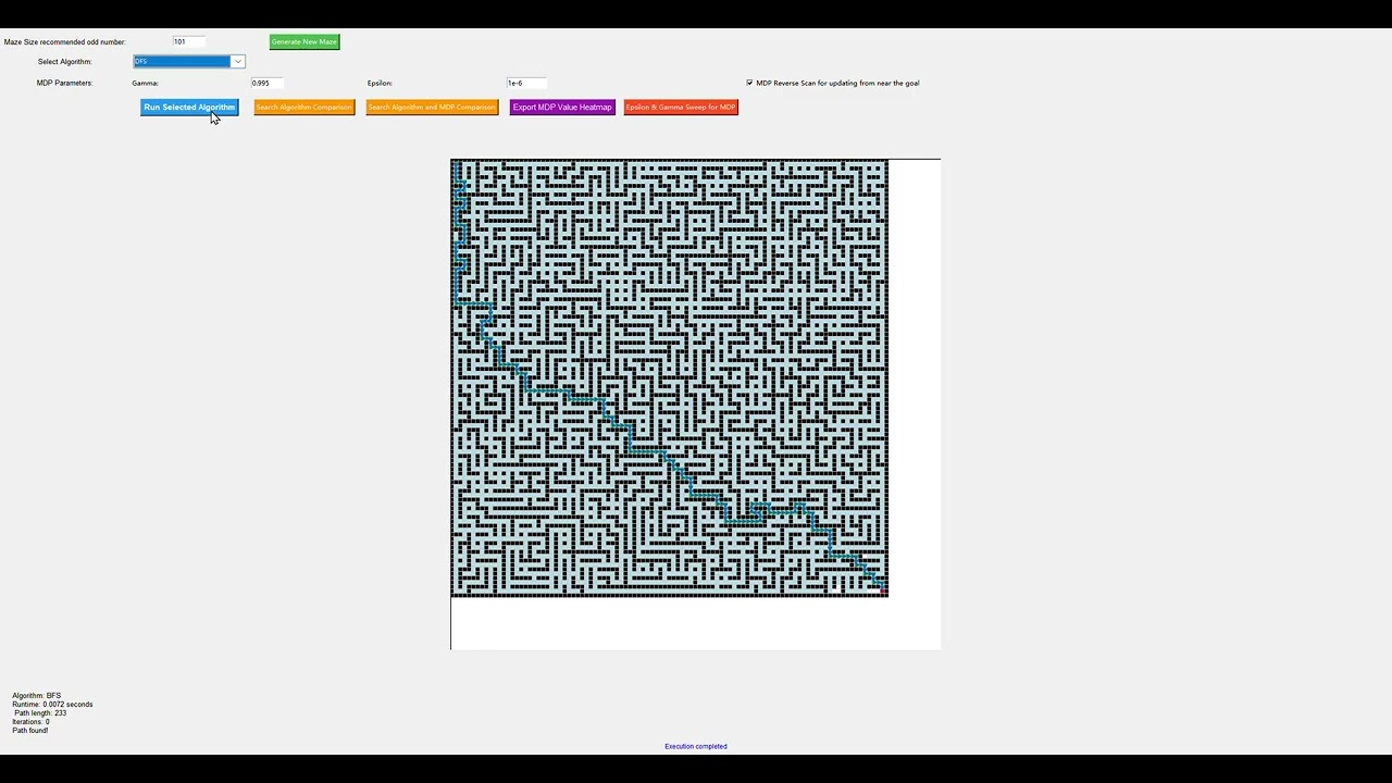 AI maze video