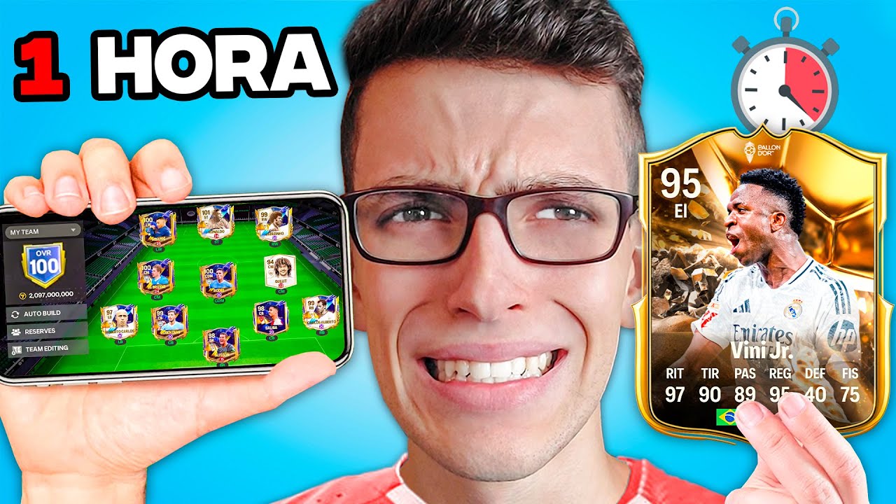 Sobrevivo 1 Hora en FC MOBILE vs FC 25 Gastando 0$