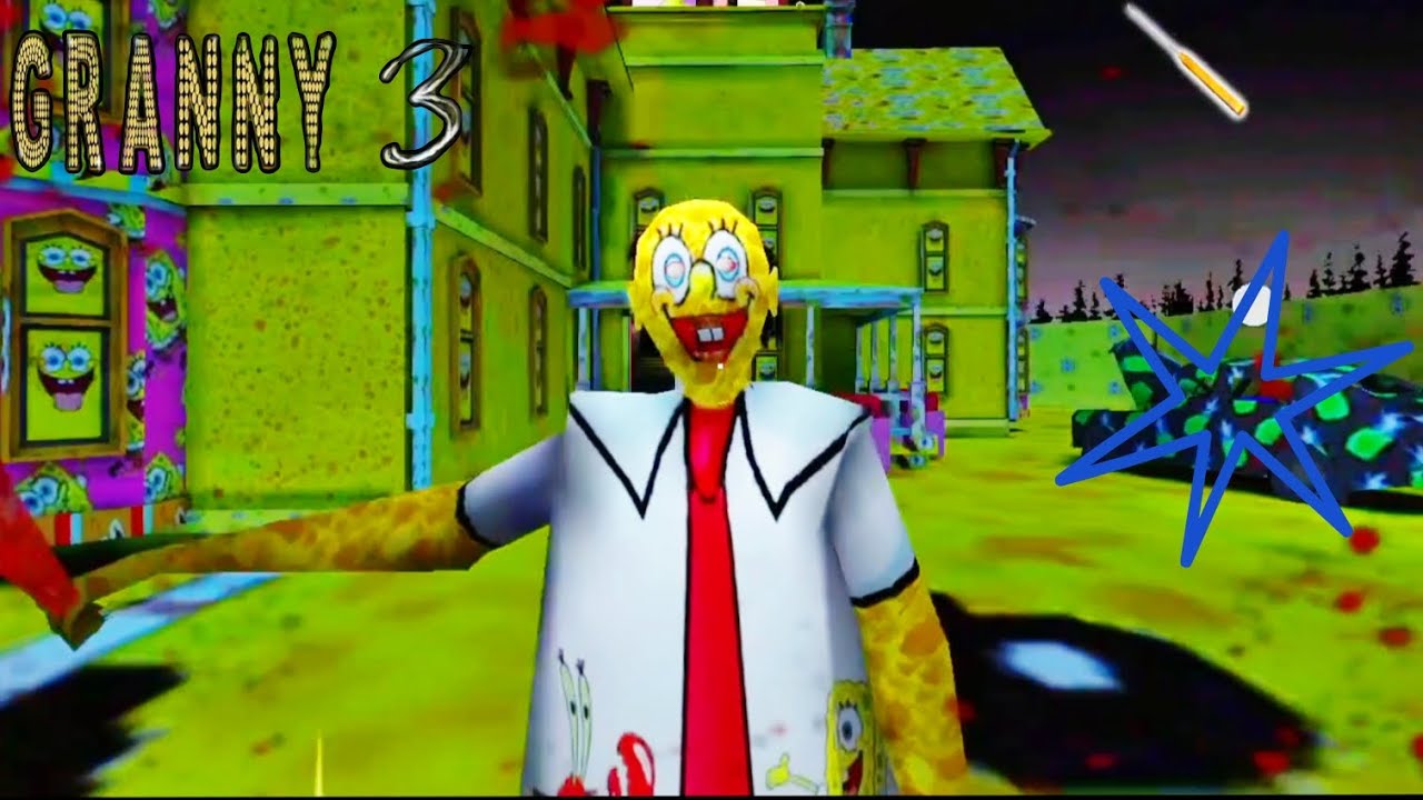 Granny 3 SpongeBob Game Over 😔🥀 Full Gameplay | jk gaming 