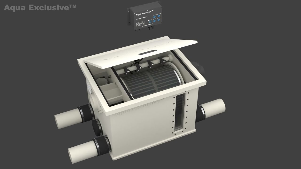 How does a Rotary Drum Filter work? - Aqua Exclusive™ RDF 30 PRO