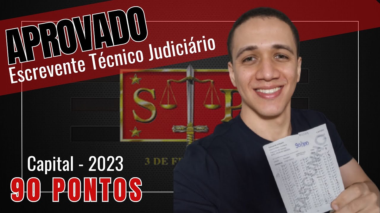 Aprovado: Escrevente T&eacute;cnico Judici&aacute;rio TJSP (2023) - Meu m&eacute;todo de estudo