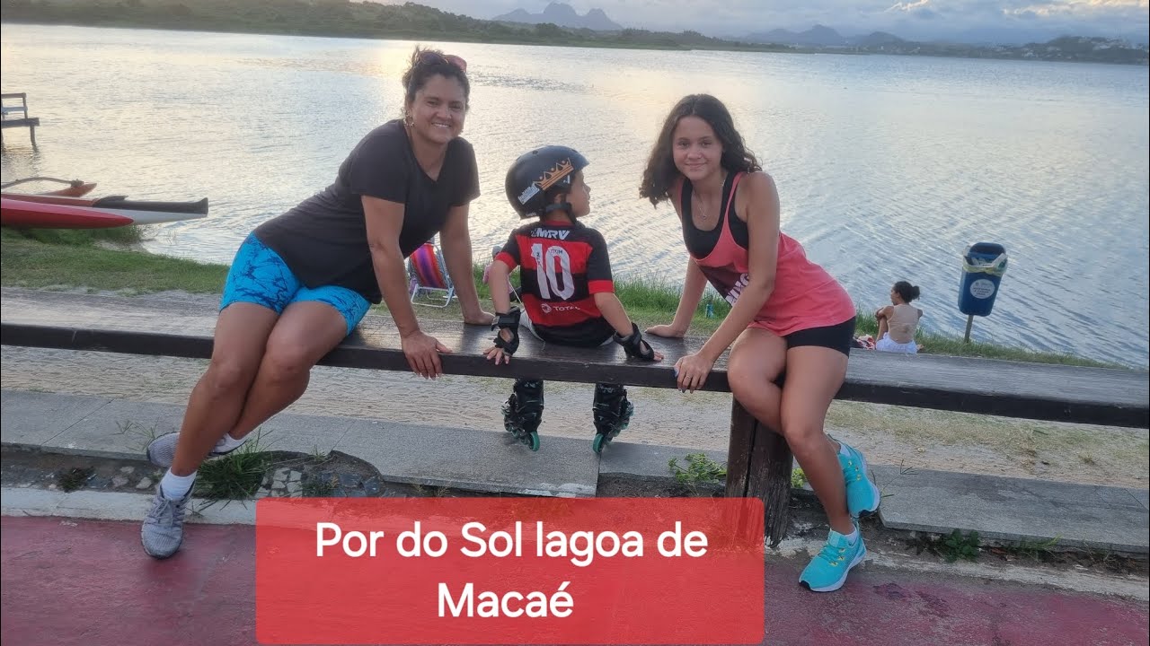 Patinando até a lagoa com ele #macaé #patins