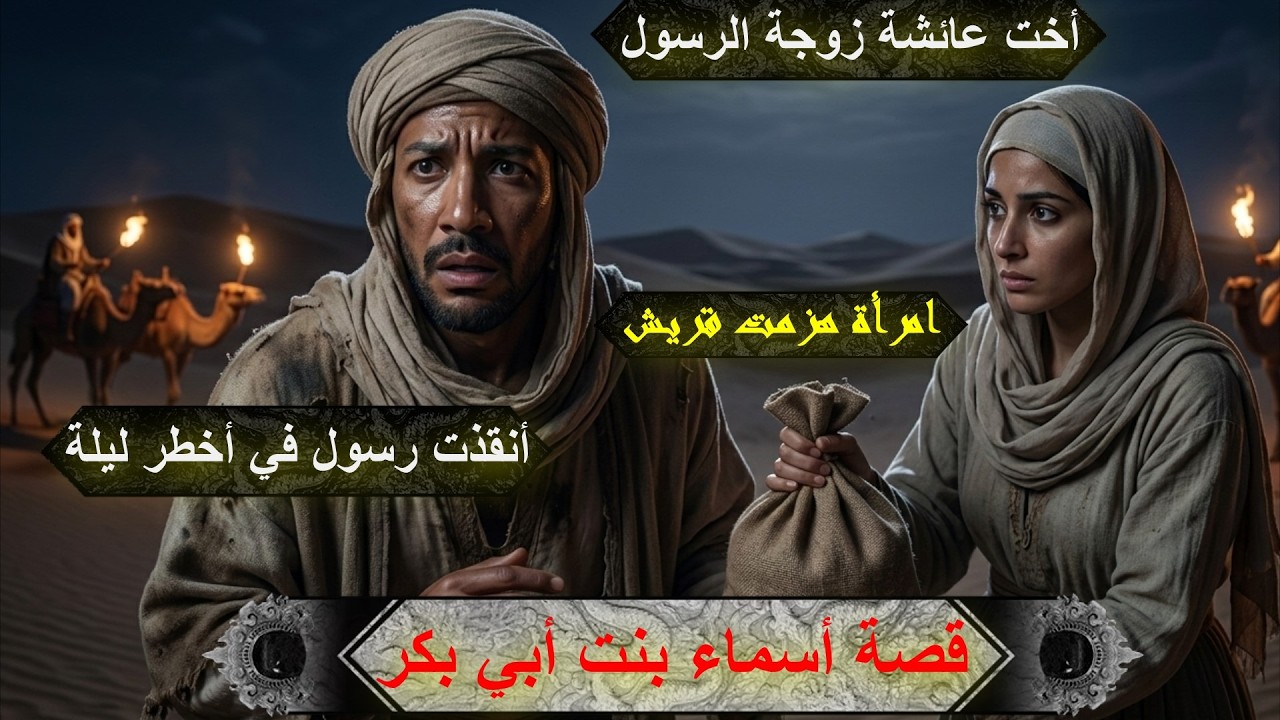 قصة الصحابية أسماء بنت أبي بكر أخت عائشة زوجة الرسول ذات النطاقين - قبسات من حياة الصحابيات