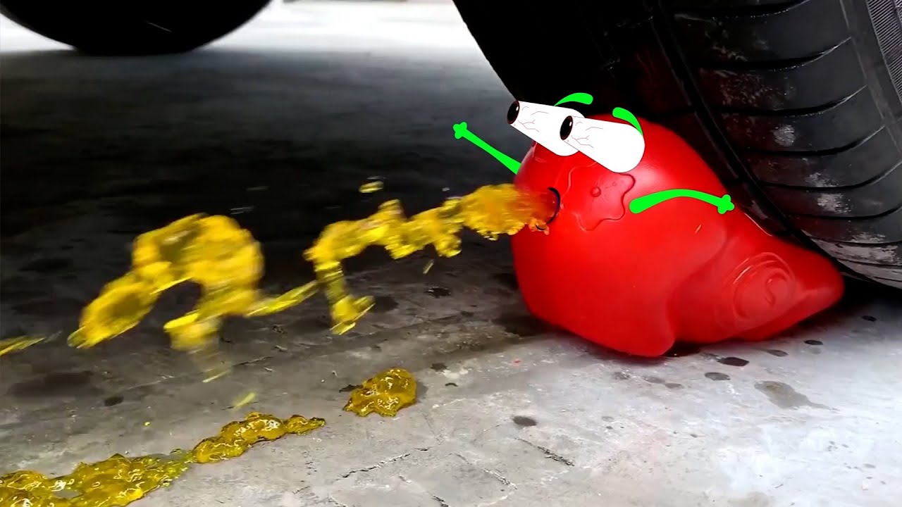 Experiment Car vs Plastic Bottle | Crushing Crunchy & Soft Things by Car | Doodle Life