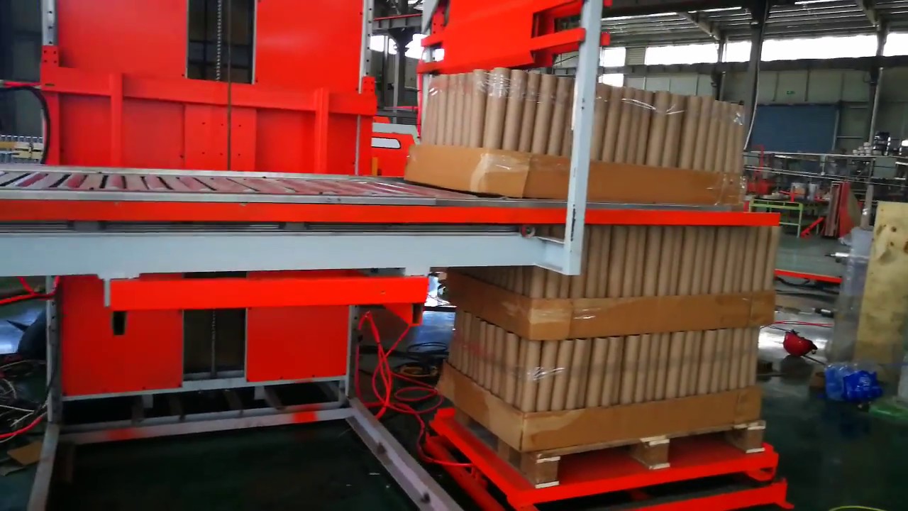 Paper Core Tube Machine, Auto Paper Tube Stacking Machine #papercorepackingmachine #tubewindingbelt