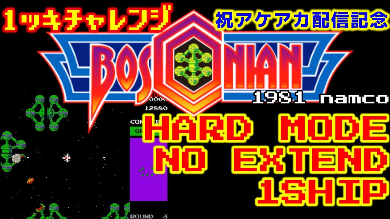 ボスコニアン 1981 namco Arcade [ハード設定]