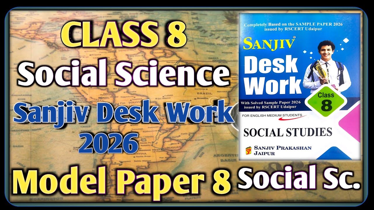 Class 8th Social Science Model Paper 2026 RBSE || Model Paper-8 || Social Science || SST