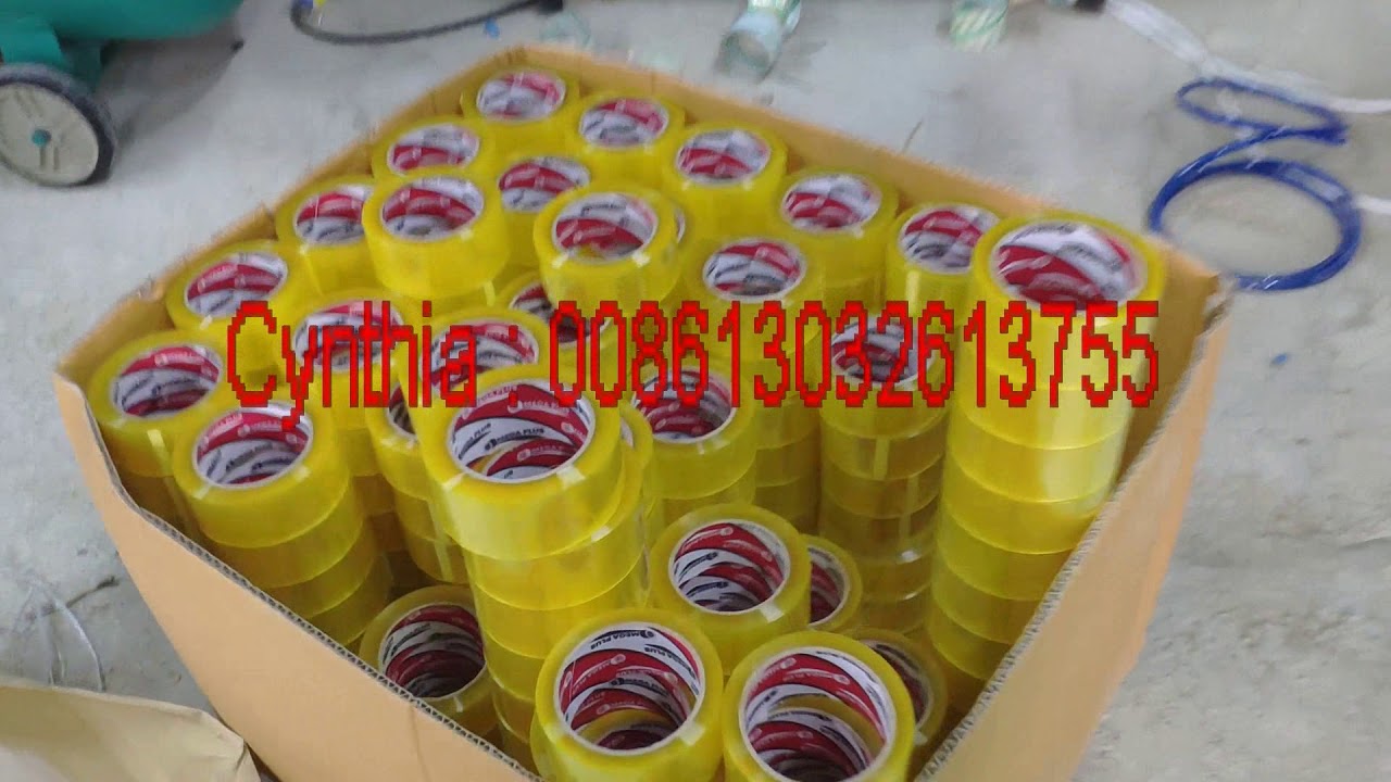 205A bopp tape slitting machine operation video