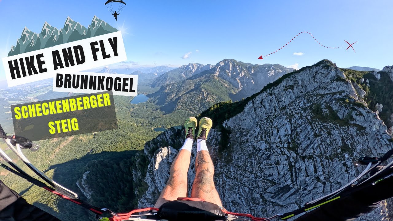 **Climb** & Fly Brunnkogel 🪂Scheckenberger Steig | Hike & Fly im Salzkammergut