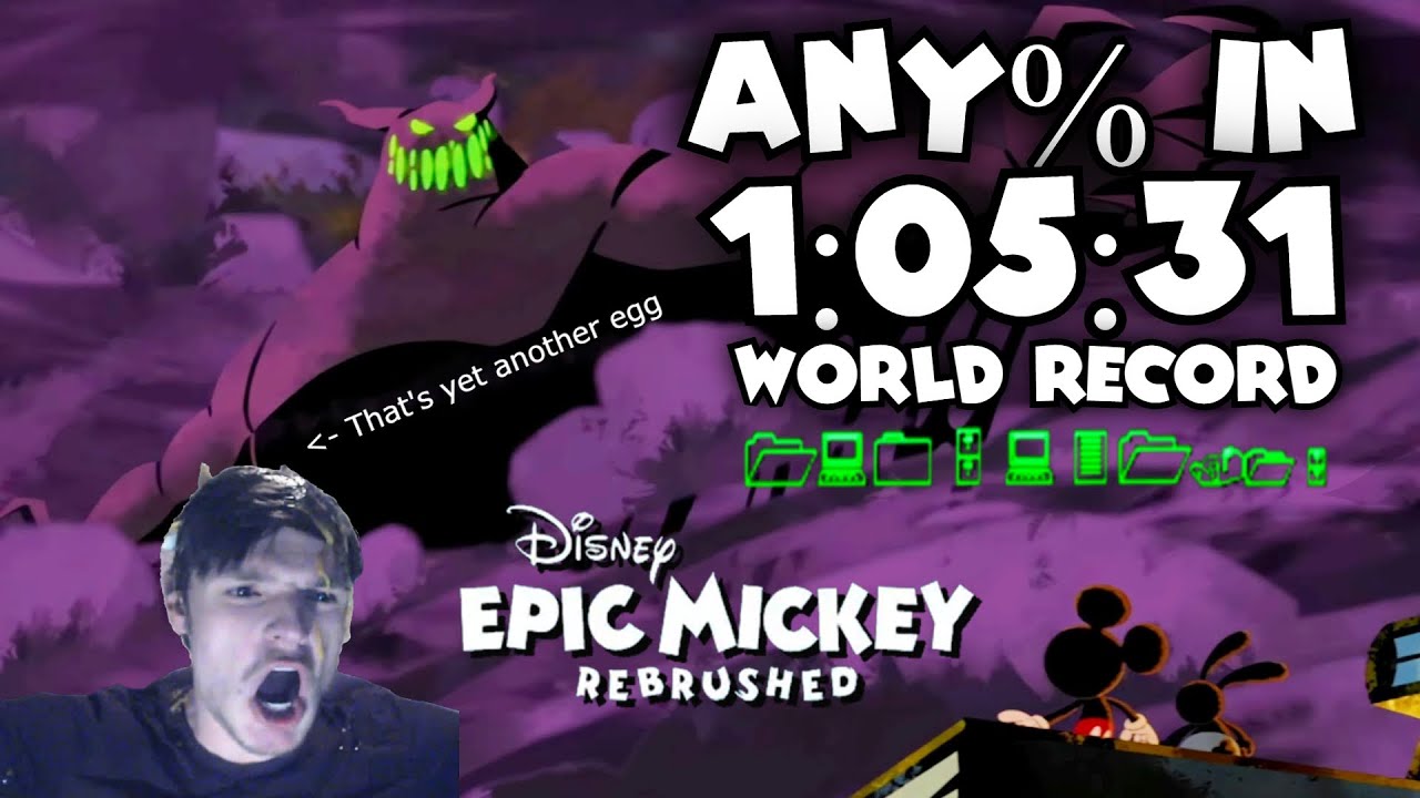 Disney Epic Mickey Rebrushed - Any% Speedrun in 1:05:31 (World Record + egg)