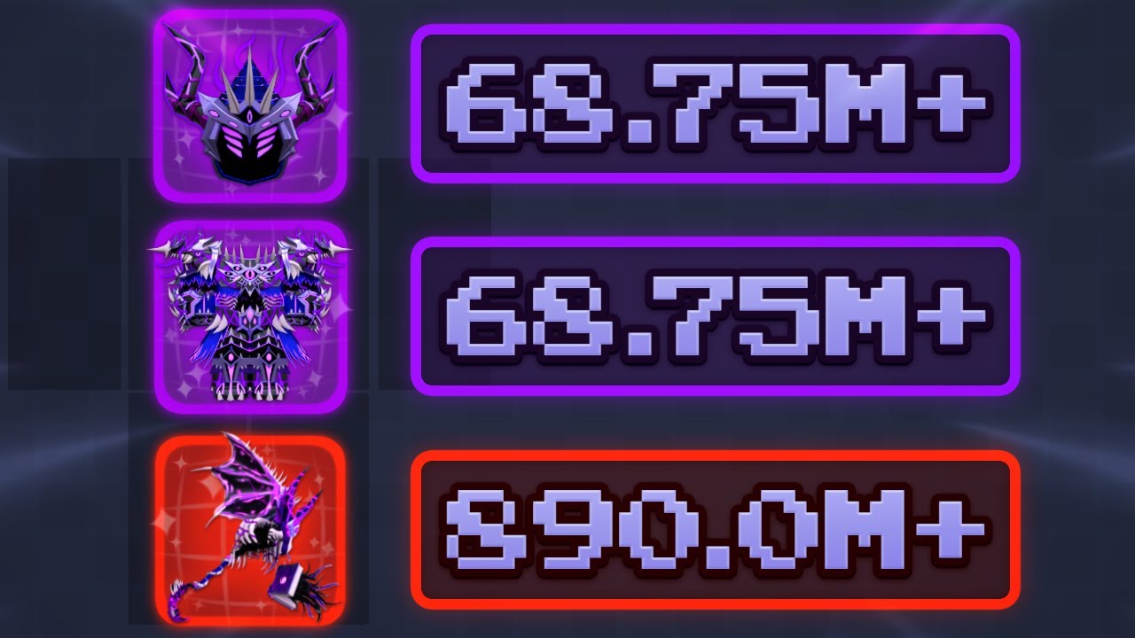 *GOD POT* STRONGEST Abyssal Void Set In Dungeon Quest