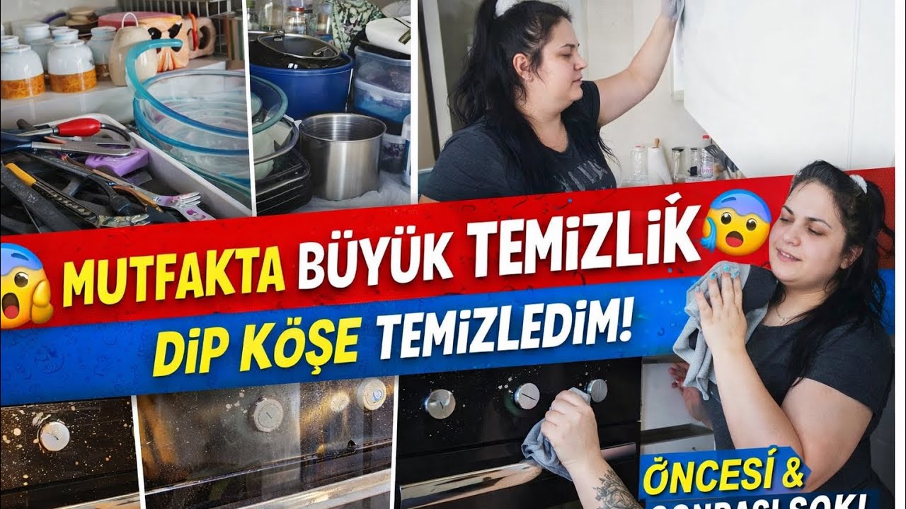 💪 Aşırı Kirli Mutfak Temizliği! Baştan Aşağı Temizlik Vlogu