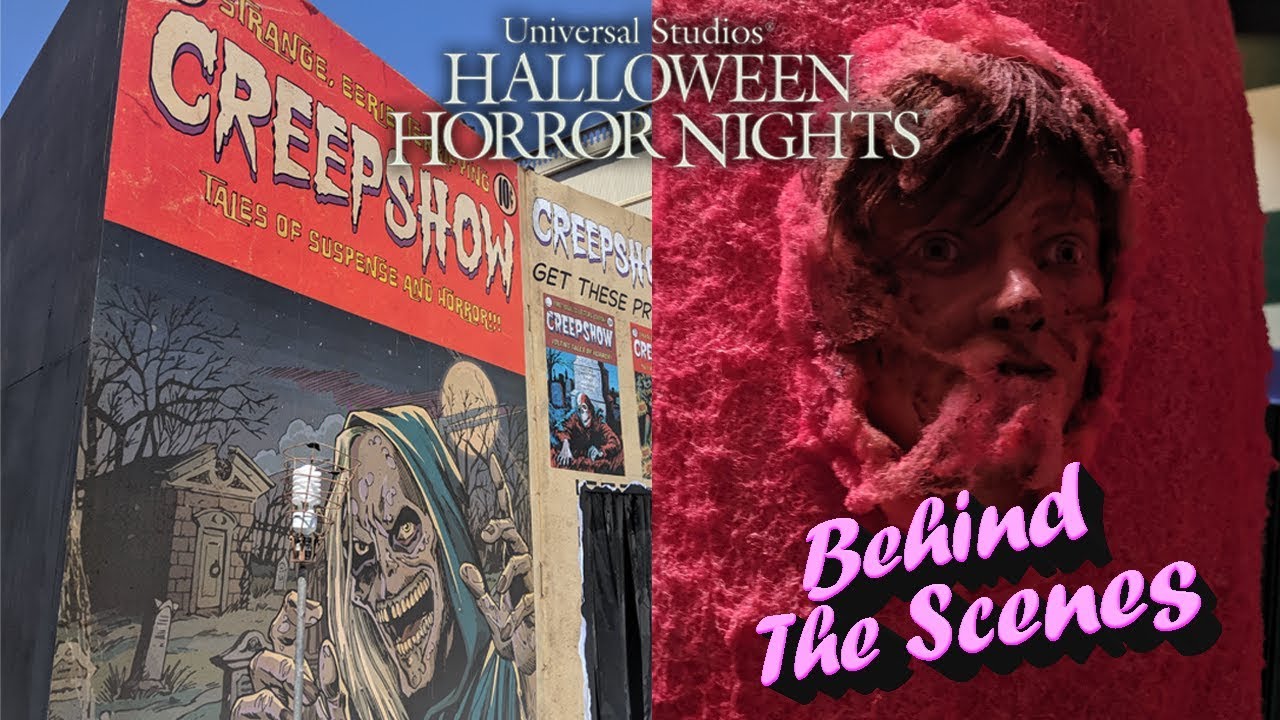 Halloween Horror Nights Behind The Scenes Tour - Killer Klowns From Outer Space & Creepshow!