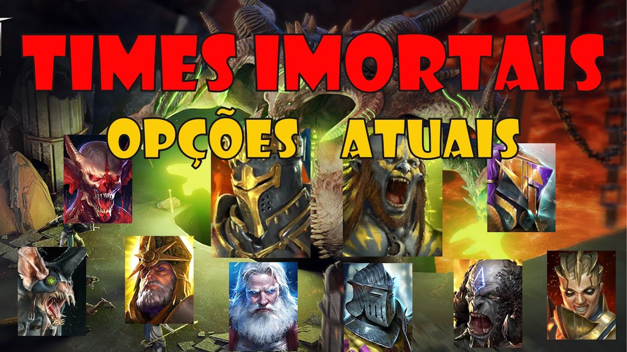 Op&ccedil;&otilde;es para Times Imortais | Raid Shadow Legends