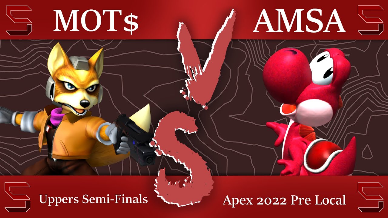 MOT$ (Fox) Vs. aMSa (Yoshi) || Winners Semi-Finals || SSBM Apex 2022 Pre-local