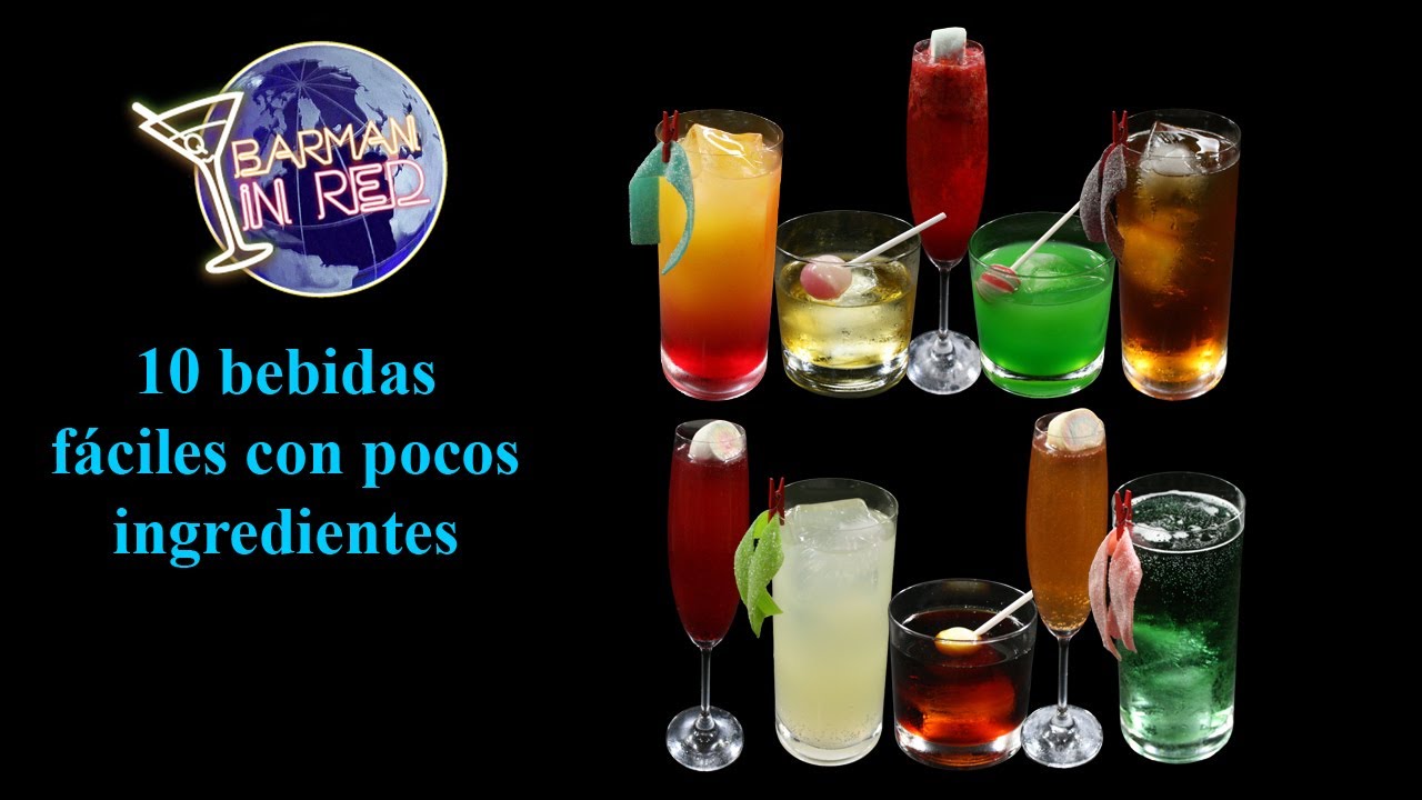 TOP 10 de bebidas y cócteles, sencillos y fáciles de hacer