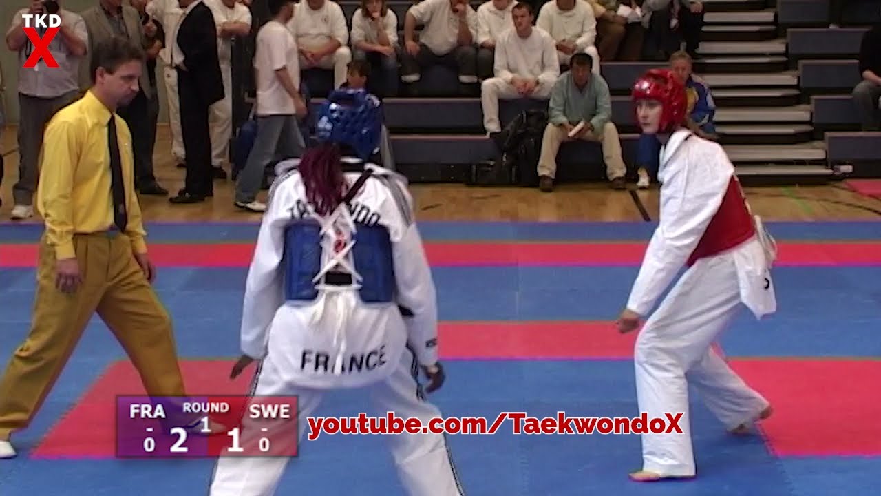 Gwladys Epangue (FRA) v Carolin Persson (SWE) Female Welter Weight Semi Final Taekwondo Euros 2006
