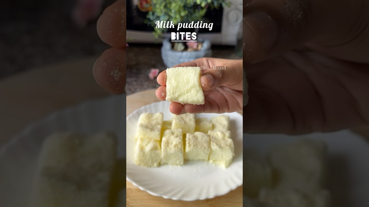 3-Ingredient Milk Pudding | Quick & Easy Dessert #Bite_Buzz1 #shorts #sweets#dessert #trending #food