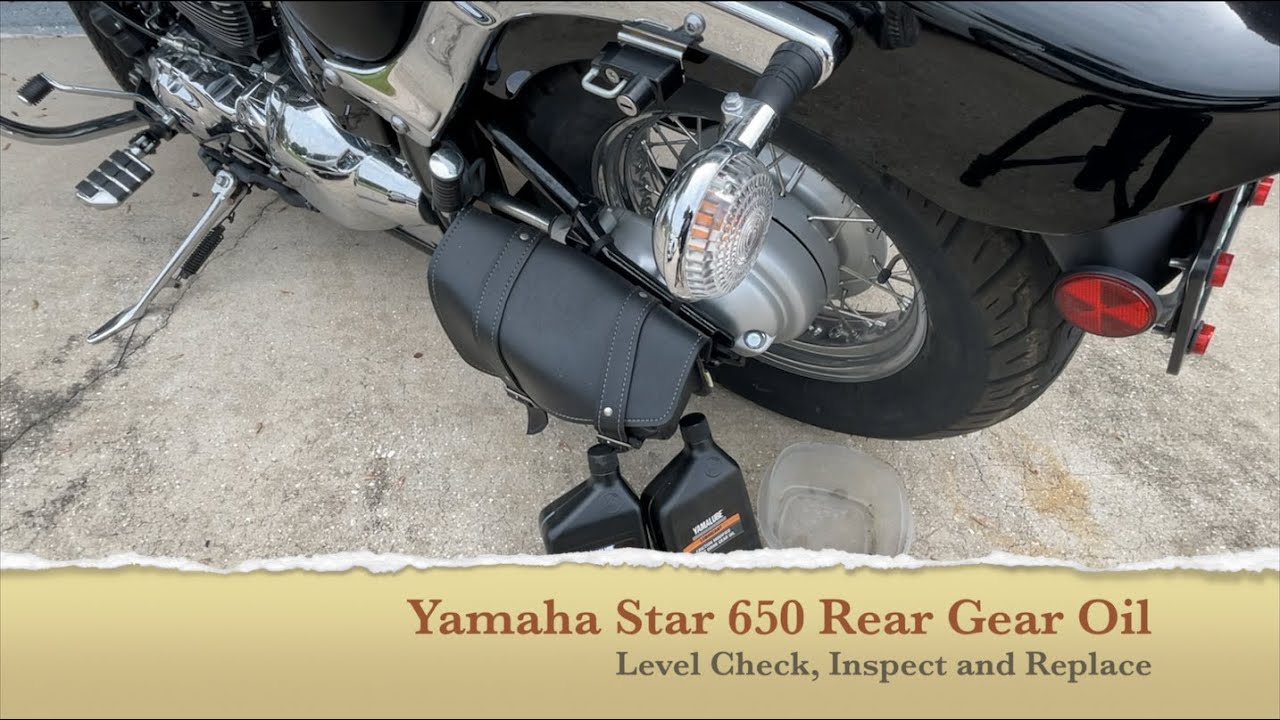 Масло для задней передачи Yamaha VSTAR 650 — проверка, осмотр и замена