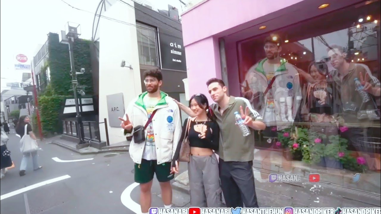 Hasanabi: Peace & Love, from Japan