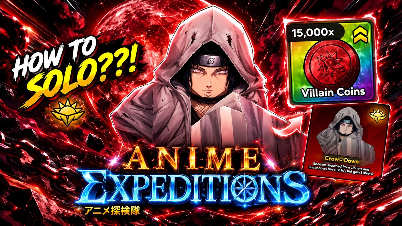 How To *SOLO* The New Villain Invasion Event Act 4 ITACHI in Anime Expeditions! | ROBLOX