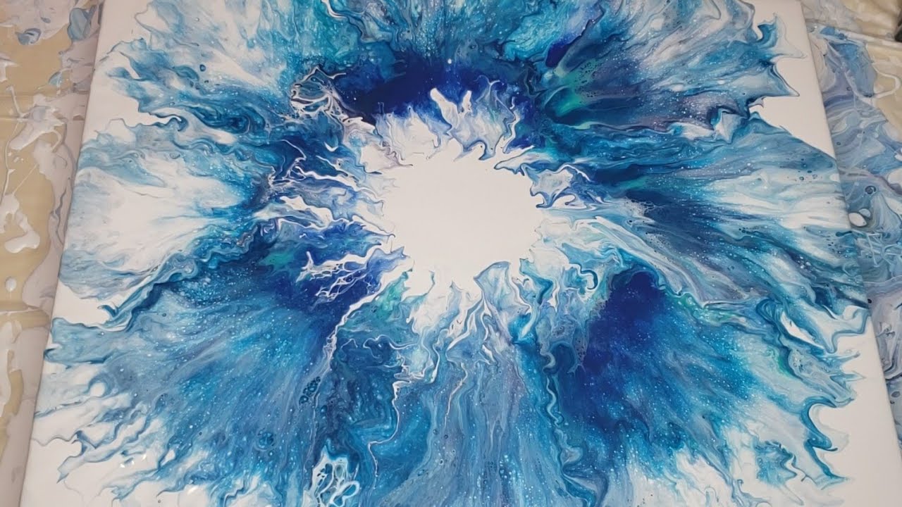 [314]Blue Bayou/Circle Dutch Pour Technique/Original Recipe #dutchpourtechnique#fluid#tammyanderson
