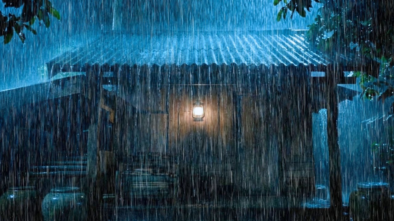 Heavy Rainstorm Sounds | Fall Asleep Instantly With Very Heavy Rain And Powerful Thunder On The Roof