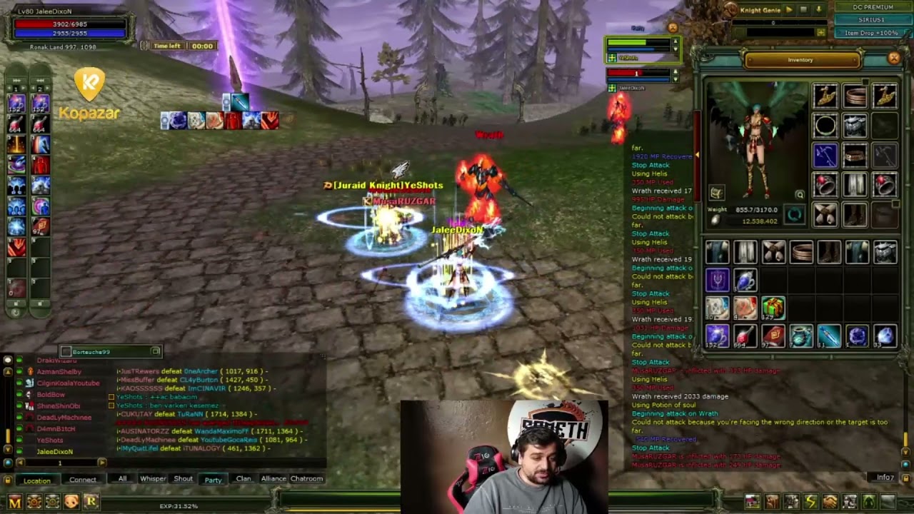 MUSAR&Uuml;ZGAR(R&Uuml;ZGARIN TORUNU)  DAYAK YEMEYE DOYMUYOR // @sameth_74 - Knight Online SİRİUS