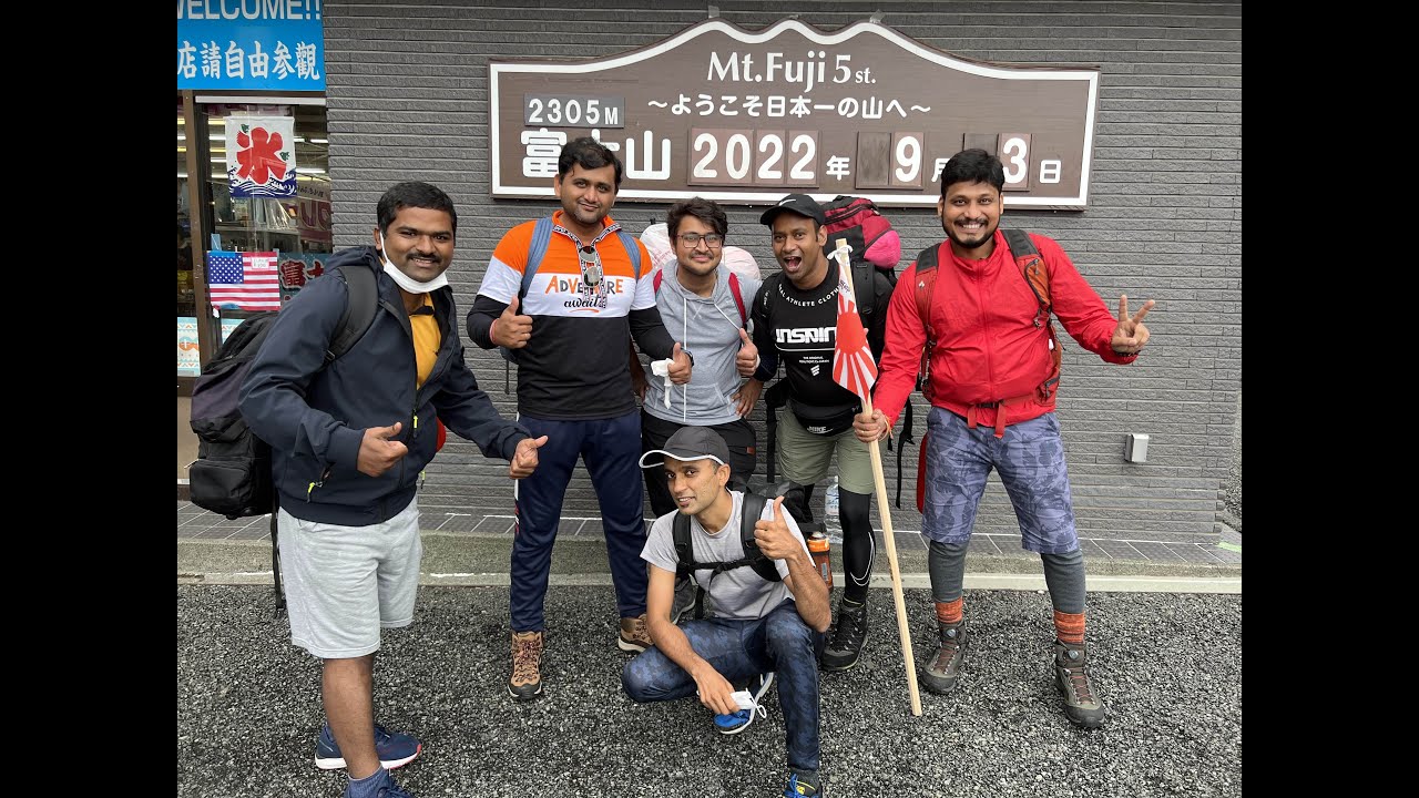 Indians climbing Mt Fuji 2022 | 富士山登り | Highest Mountain in Japan 3,776 m | Active Volcanic Mountain