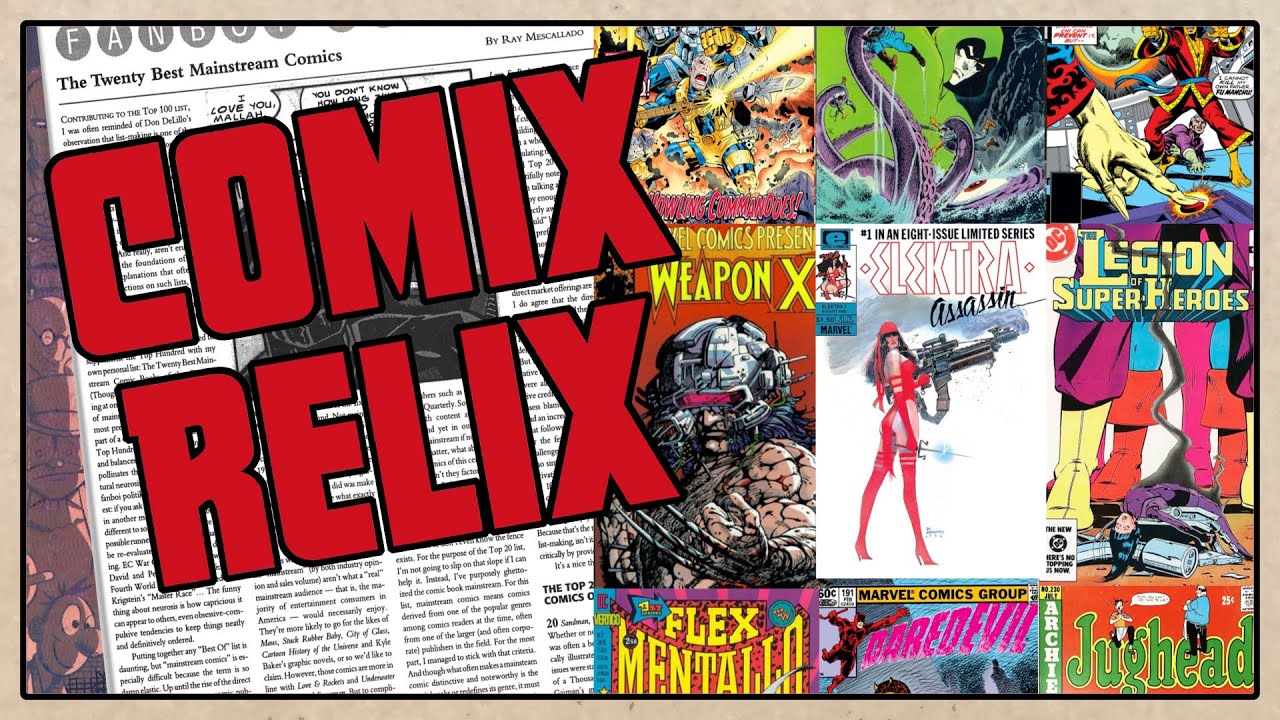 Comix Relix: Improvement Or Decline? Revising My Top 20 Comics List From 1999