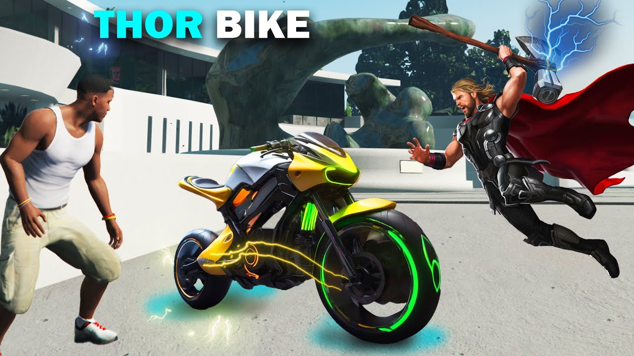 Franklin Stealing Thor Fastest Super Bike in GTA 5 ! | Techerz