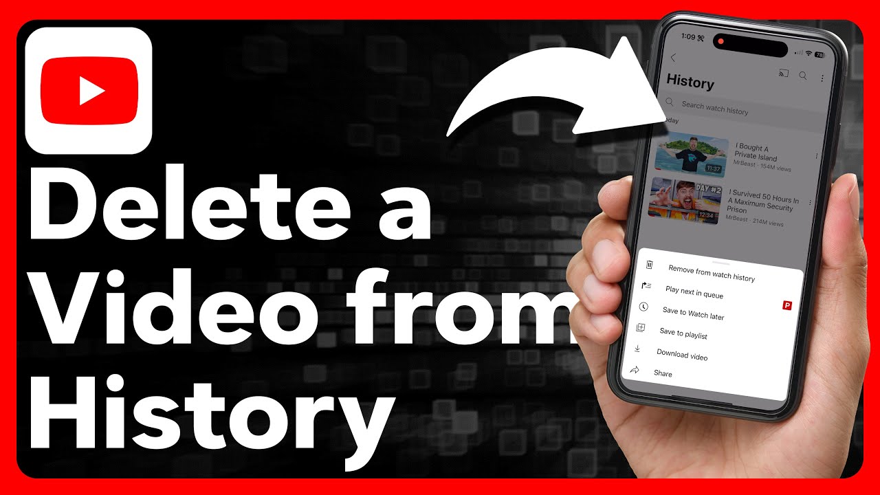 How To Delete A Specific Video From YouTube Watch History