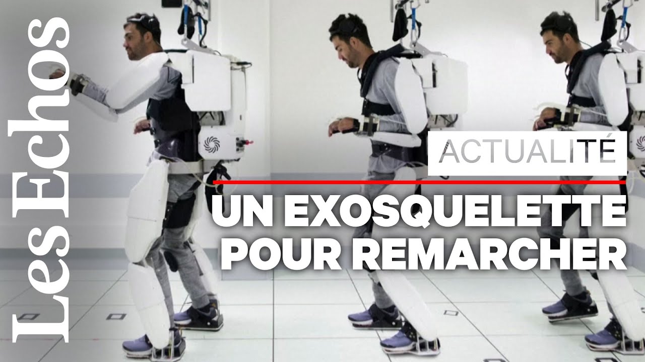 Un exosquelette permet à un patient tétraplégique de marcher