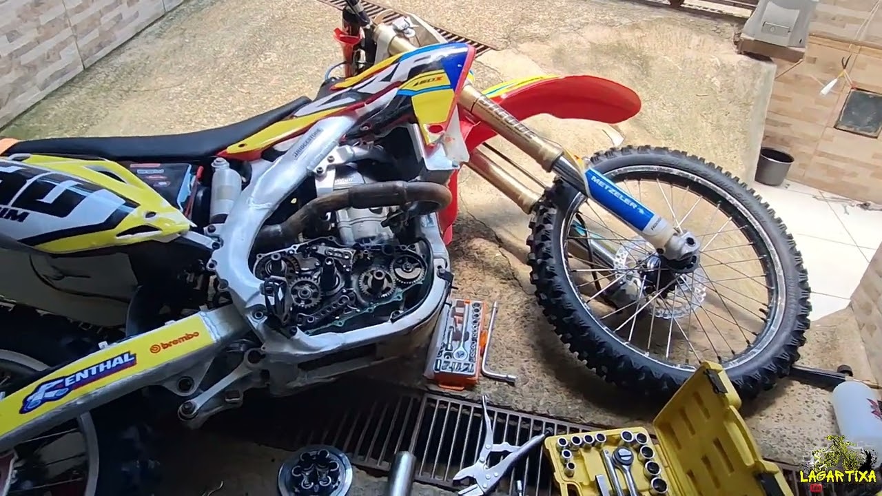 como trocar placa de partida da crf450x