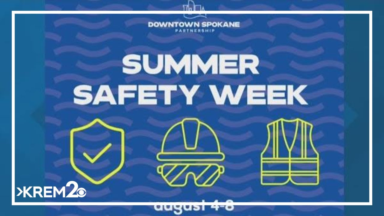 Downtown Spokane Partnership highlighting 'crew in blue' during Summer Safety Week